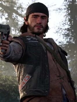 Deacon St. John Days Gone Black Leather Vest