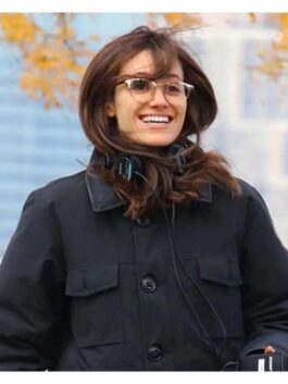 Emmy Rossum Modern Love Black Coat