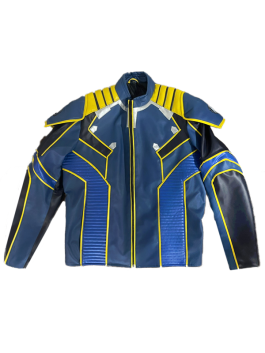 Captain Kirk Star Trek Beyond Blue Uniform Leather Jacket