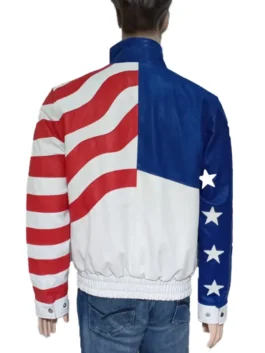 American Flag Leather Jacket Vanilla Ice