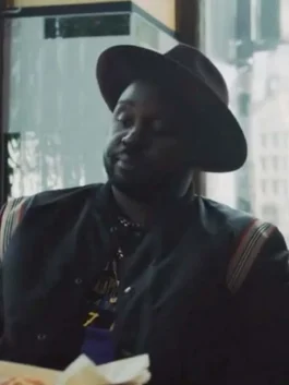 Atlanta S03 Alfred Miles Bomber Jacket back pose