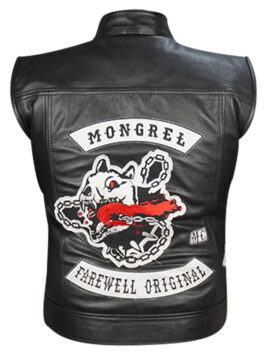 Deacon St. John Days Gone Black Leather Vest