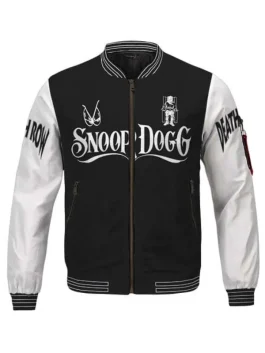 Death Row Records Snoop Doggy Dogg Black Varsity Jacket