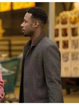 Gary Carr Modern Love Wool Coat side pose