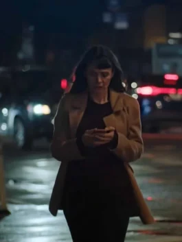 Megan Twohey beige wool coat from the movie She Said.