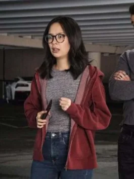 Casual Red Pullover Hoodie Featured in Mythic Quest Series