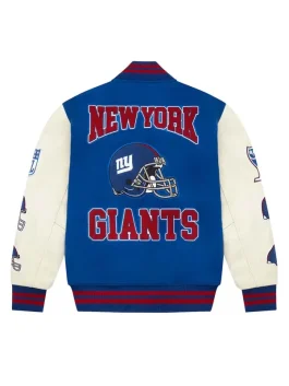 OVO New York Giants Varsity Jacket back