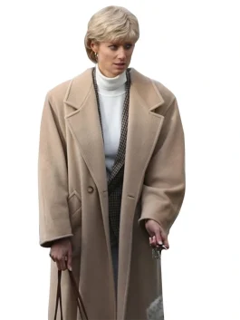 The Crown S05 Princess Diana Beige Coat