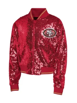 San Francisco 49ers Red Sequin Jacket Women