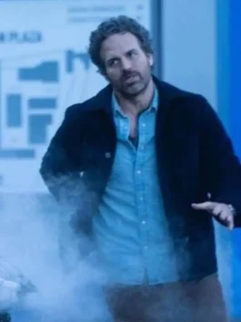 The Adam Project Mark Ruffalo Black Jacket front