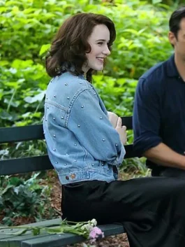 The Marvelous Mrs. Maisel Rachel Brosnahan Denim Jacket back