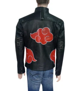 Akatsuki Cloak Black Leather Jacket