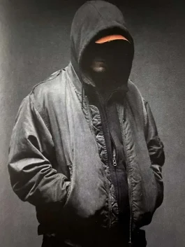 Drifter Bruce Wayne from The Batman movie wearing his signature drifter jacket, capturing the edgy street style of Gotham’s vigilante.