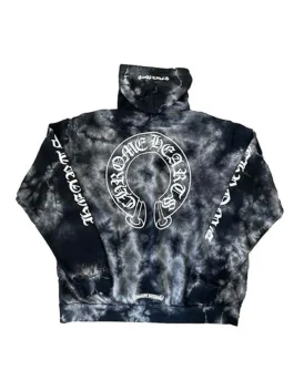 horseshoe-tie-dye-black-hoodie