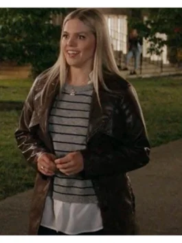 The Sex Lives of College Girls Leighton Murray Leather Coat