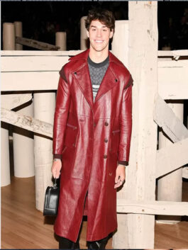 XO Kitty 2023 Noah Beck Leather Coat