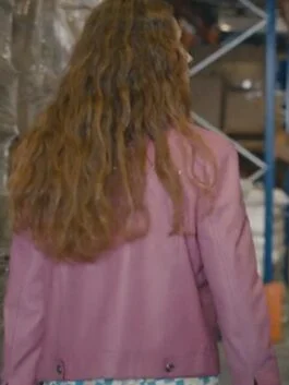 You Do You 2023 Ahsen Eroglu Pink Leather Jacket