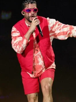 Coachella 2023 Bad Bunny Red Vest