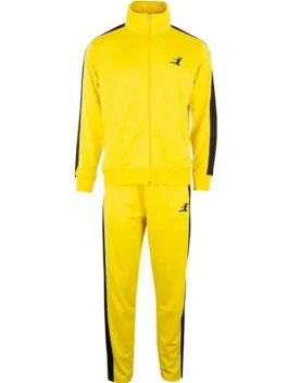 Yellow Billy Lo Game Of Death Bruce Lee Tracksuit with side stripes from America Jackets.