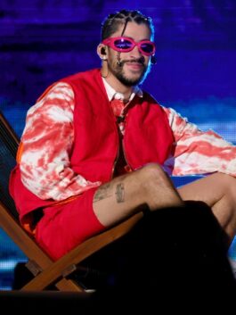 Coachella 2023 Bad Bunny Red Vest
