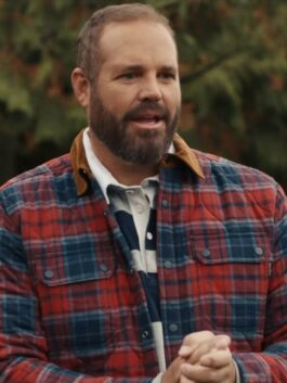 Joy Ride 2023 David Denman Plaid Jacket