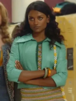 Education-Olivia-Hanan-Sky-Blue-Leather-Jacket