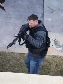Extraction 2 Chris Hemsworth Grey Jacket