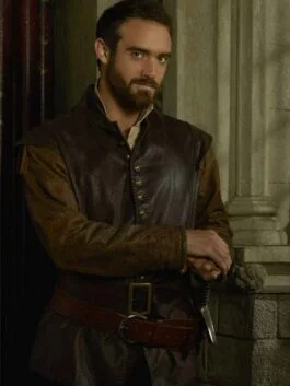 Joshua Sasse Galavant Brown Vest