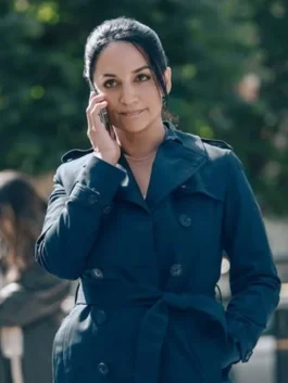 Hijack 2023 Archie Panjabi Coat