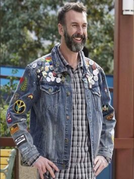Jeremy Black-ish Blue Denim Jacket