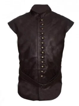Joshua Sasse Galavant Brown Vest