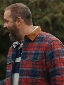 Joy Ride 2023 David Denman Plaid Jacket