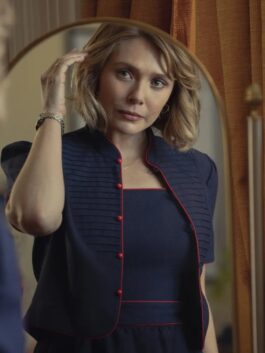 Love and Death Elizabeth Olsen Cropped Jacket