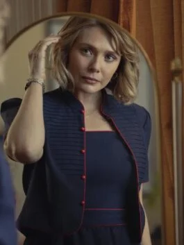 Love and Death Elizabeth Olsen Cropped Jacket