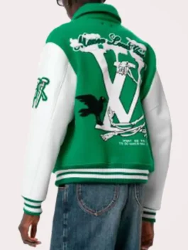 Louis Vuitton Green Varsity Jacket