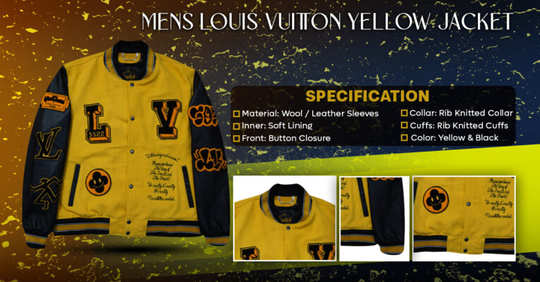 Mens Louis Vuitton Yellow Jacket