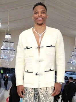 Met Gala 2023 Russell Westbrook White Coat