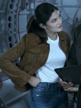 FUBAR 2023 Emma Brunner Suede Brown Jacket