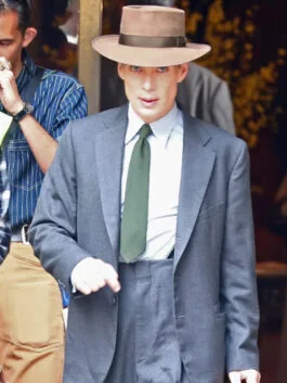 Oppenheimer Cillian Murphy Grey Suit