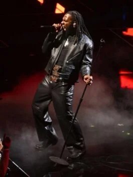 NBA All Star 2023 Burna Boy Leather Jacket
