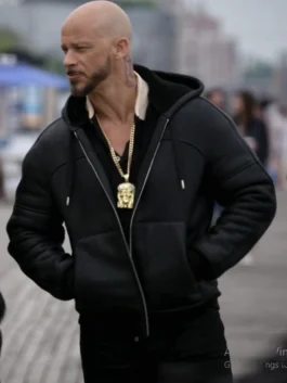 Power Book II Ghost S02 Lorenzo Tejada Hooded Leather Jacket