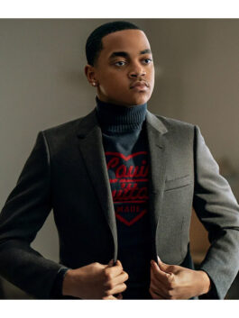 Power Book II Ghost S03 Tariq St. Patrick Black Blazer