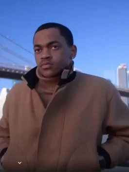 Power Book II Ghost Tariq St Patrick Brown Jacket front