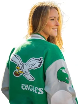 Diana Eagles Green Varsity Jacket