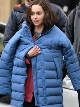 Secret Invasion 2023 Emilia Clarke Puffer Coat