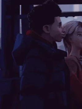 Across the Spider-Verse Miles Morales Black Puffer Jacket