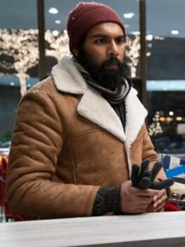 Station Eleven Jeevan Chaudhary Shearling Jacket