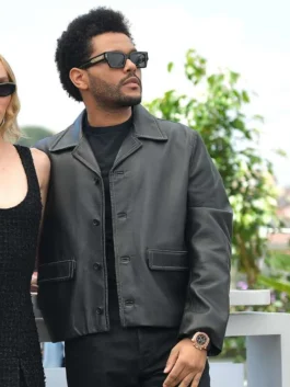 The Idol 2023 Tedros Black Leather Jacket