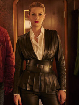 The Machine Iva Babic Black Leather Coat