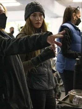 Jennifer Lopez The Mother 2023 Black Vest